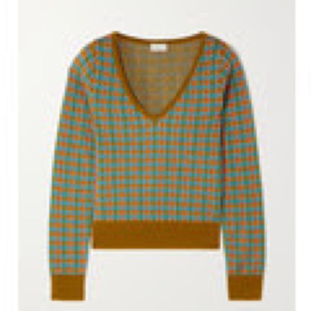 Dries Van Noten Multicolor V-Neck Sweater